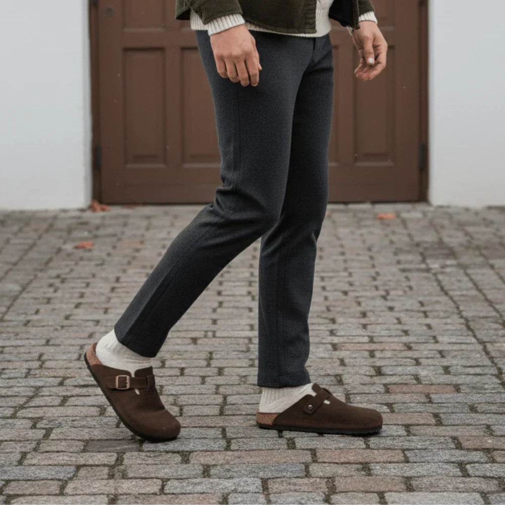 Oslo Clogs | Weiches Wildleder (Räumungsverkauf)