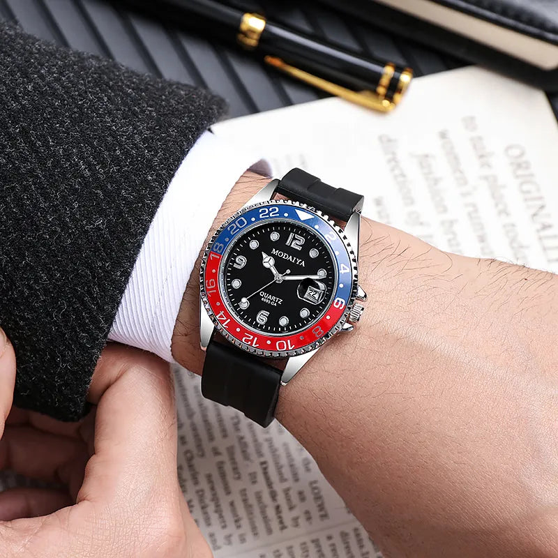 Luxuriöse Quarz-Armbanduhr für Herren