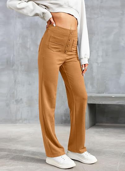 Aurélien | Elastische Casual-Hose mit hoher Taille für Damen