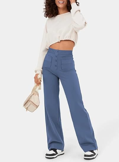 Aurélien | Elastische Casual-Hose mit hoher Taille für Damen